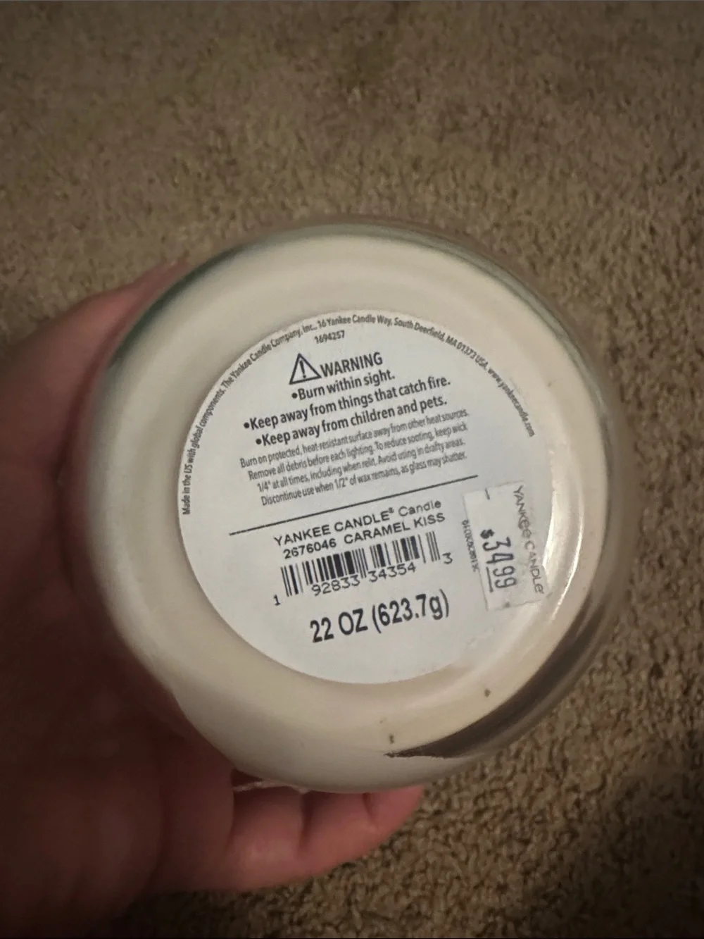 Yankee Candle Limited Edition Caramel Kiss Jar Candle - 22 oz.